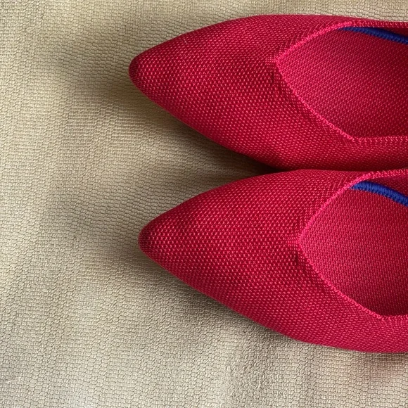 Rothy‘s Red The Point Ballet Flat New 10.5 - Picture 4 of 7